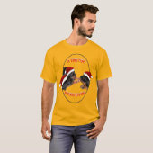Een tijd van vreugdevolle rottweiler-vakantiepark t-shirt (Voorkant volledig)