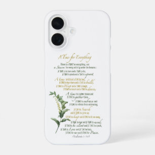 Een tijd voor alles - Prediker 3: 1-8 iPhone 16 Hoesje