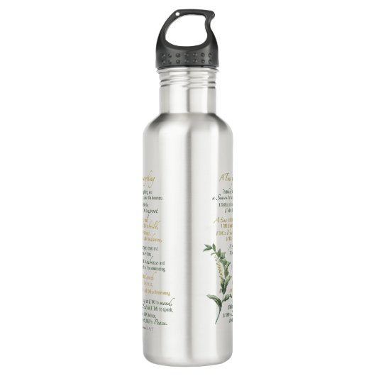 Een tijd voor alles - Prediker 3: 1-8 Waterfles (Voorkant)