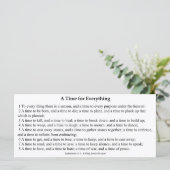 Een tijd voor alles wat gebeden Kaart is (Staand voorkant)