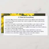 Een tijd voor alles wat gebeden Kaart is (Voorkant / Achterkant)