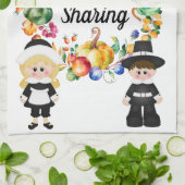 Een tijd voor delen theedoek (Gevouwen)