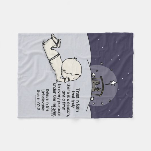 Een tijd voor elk doel fleece deken (Voorkant (Horizontaal))