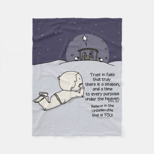 Een tijd voor elk doel fleece deken (Voorkant)
