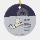 Een tijd voor elk doel keramisch ornament (Voorkant)