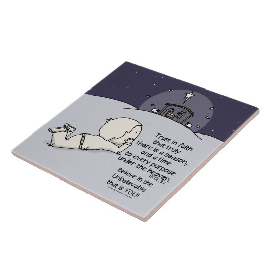 Een tijd voor elk doel tegeltje (Zijkant)