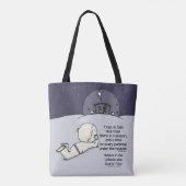 Een tijd voor elk doel tote bag (Achterkant)