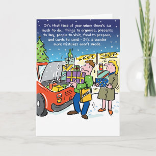 Een tijd voor fouten. Kerstkaart Feestdagen Kaart