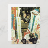 Een tijd voor grootheid 1964 Norman Rockwell Feestdagenkaart (Voorkant / Achterkant)