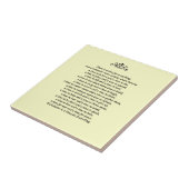 Een tijd voor het citaat van de alles-Manuscript Tegeltje (Zijkant)