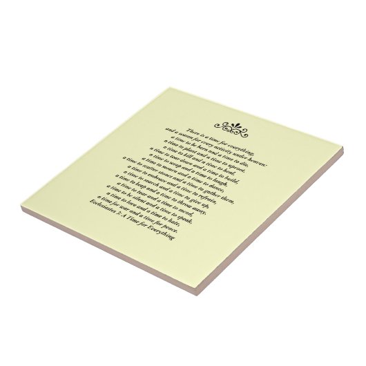 Een tijd voor het citaat van de alles-Manuscript Tegeltje (Zijkant)