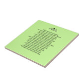 Een tijd voor het citaat van de alles-Manuscript Tegeltje (Zijkant)