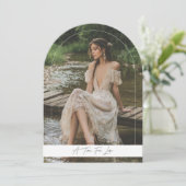 Een tijd voor liefde Modern Vrijgezellenfeest Arch Kaart (Staand voorkant)