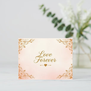 Een tijdloos bruiloft Briefkaart ontwerp