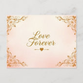 Een tijdloos bruiloft Briefkaart ontwerp (Voorkant)