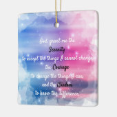 Een tijdloos sereniteitsgebed keramisch ornament (Links)