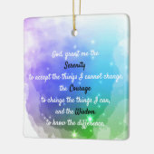 Een tijdloos sereniteitsgebed keramisch ornament (Links)