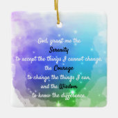 Een tijdloos sereniteitsgebed keramisch ornament (Voorkant)