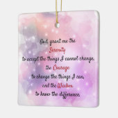 Een tijdloos sereniteitsgebed keramisch ornament (Links)