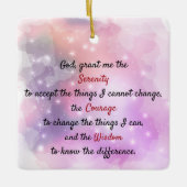 Een tijdloos sereniteitsgebed keramisch ornament (Voorkant)