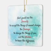 Een tijdloos sereniteitsgebed keramisch ornament (Links)