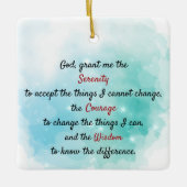 Een tijdloos sereniteitsgebed keramisch ornament (Voorkant)