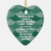 Een tijdloos sereniteitsgebed keramisch ornament (Rechts)