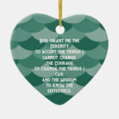 Een tijdloos sereniteitsgebed keramisch ornament (Voorkant)