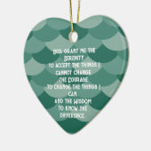 Een tijdloos sereniteitsgebed keramisch ornament (Links)