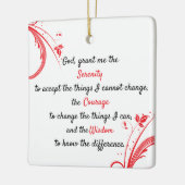 Een tijdloos sereniteitsgebed keramisch ornament (Links)