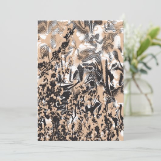 Een tijdloze manier om uw feest aan te kondigen kaart (Staand voorkant)