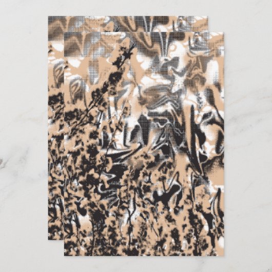 Een tijdloze manier om uw feest aan te kondigen kaart (Voorkant / Achterkant)