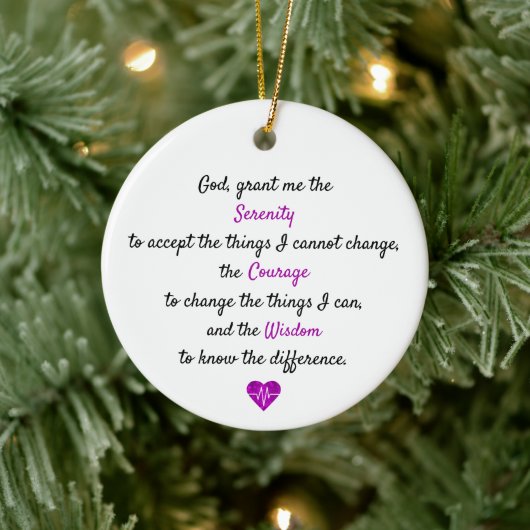 Een tijdloze sereniteitsgebed keramisch ornament (Boom)