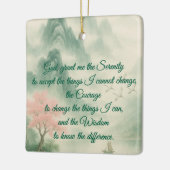 Een tijdloze sereniteitsgebed keramisch ornament (Links)