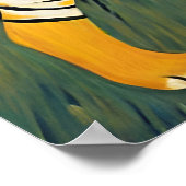 Een tijger in de Sterrennacht Poster (Hoek)