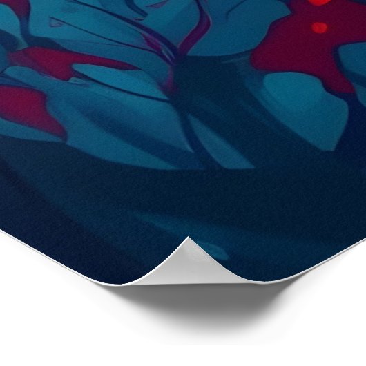 Een tijger in Oerwoud Poster Art Print Wall Art (Hoek)