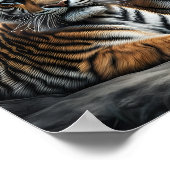 Een tijger met haar welp poster (Hoek)