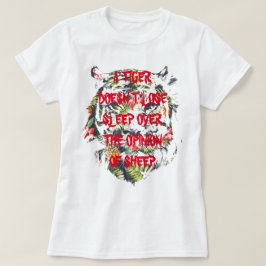 EEN TIJGER SLEEP NIET OM Gag tops cadeaus T-shirt