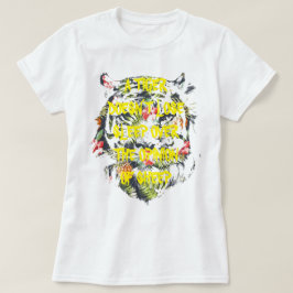 EEN TIJGER SLEEP NIET VAN Gag tops cadeaus T-shirt