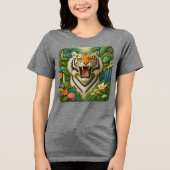 Een tijger Tri-Blend shirt (Voorkant)
