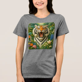 Een tijger Tri-Blend shirt