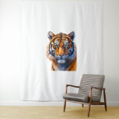 Een tijgergezicht wandkleed (In situ)