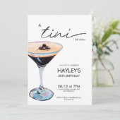 Een tikkeltje ouder Espresso Martini-verjaardag Kaart (Staand voorkant)