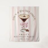 Een tikkeltje ouder Espresso Martini Verjaardag Wandkleed (Voorkant)