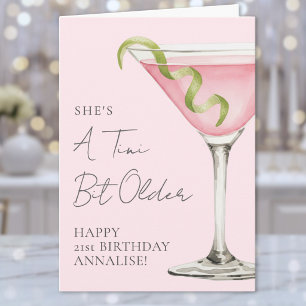 Een tikkeltje oudere Martini Gefeliciteerd met je  Kaart