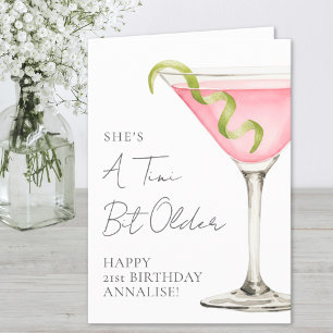 Een tikkeltje oudere Martini Gefeliciteerd met je  Kaart
