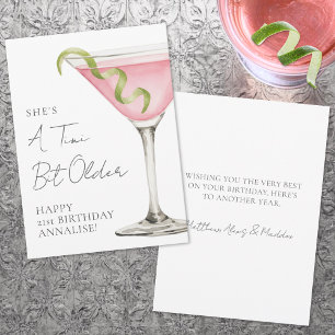 Een tikkeltje oudere Martini Gefeliciteerd met je  Kaart