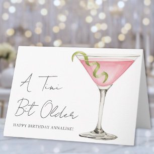 Een tikkeltje oudere Martini Gefeliciteerd met je  Kaart