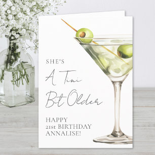 Een tikkeltje oudere Martini Gefeliciteerd met je  Kaart