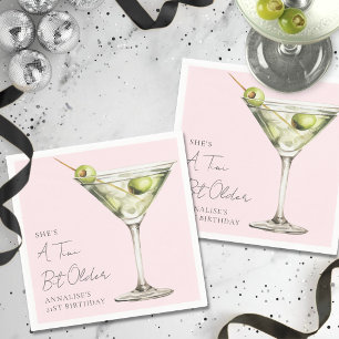 Een tikkeltje oudere Martini-verjaardagsfeestje Servet